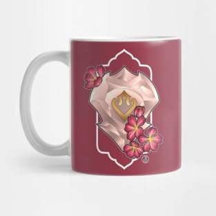 Dancer from FF14 Job Crystal with Flowers T-Shirt Mug